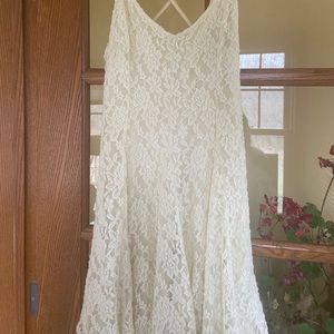 American eagle crisscross back lace dress - M